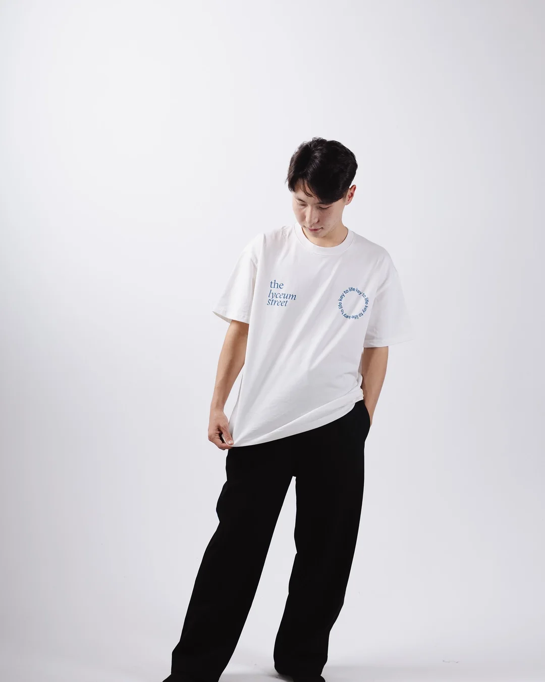 The Lyceum Street T-shirt in white